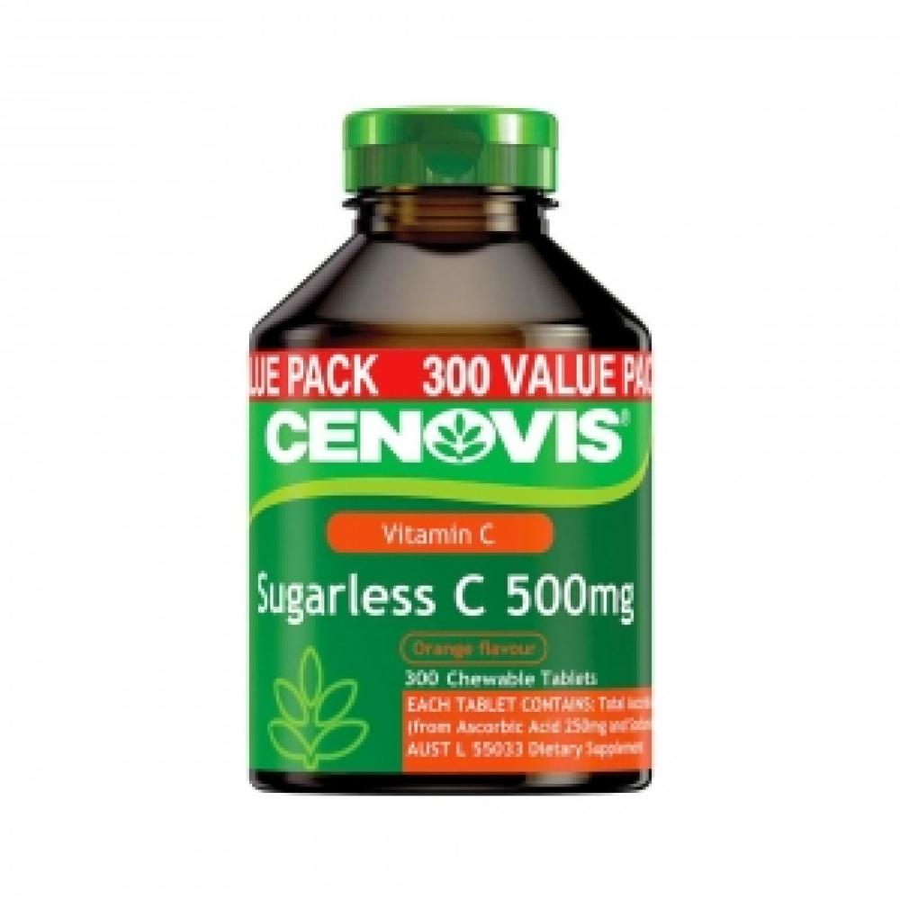 Cenovis 低糖配方维生素C含片 VC咀嚼片 500mg 300粒
