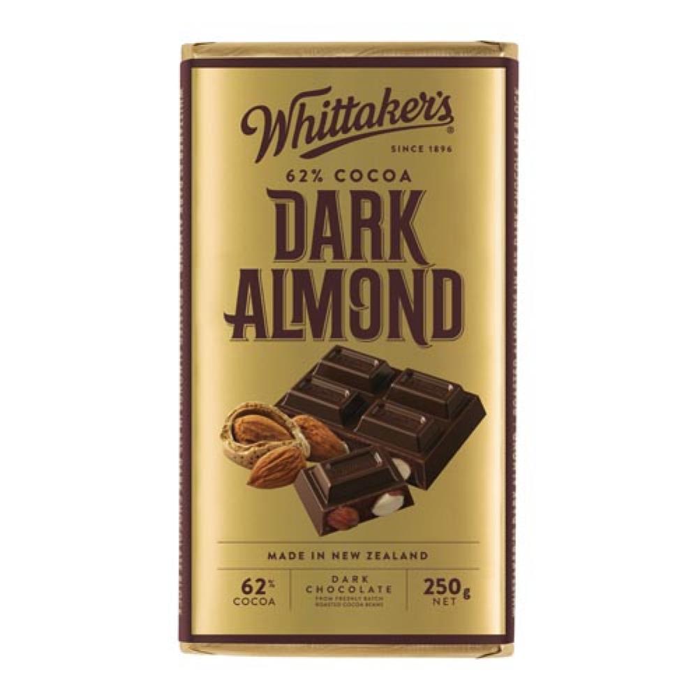 Whittakers 惠特克 黑巧克力62%可可 250克