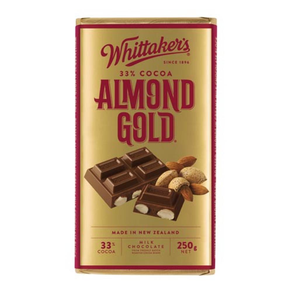 Whittakers 惠特克 金杏仁巧克力33%可可 250克