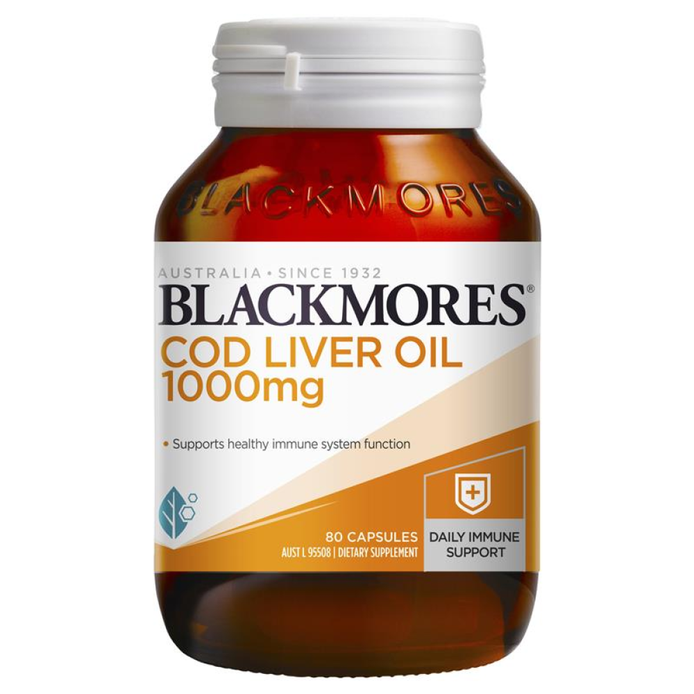 Blackmores 鳕鱼肝油胶囊 80粒 cod liver oil