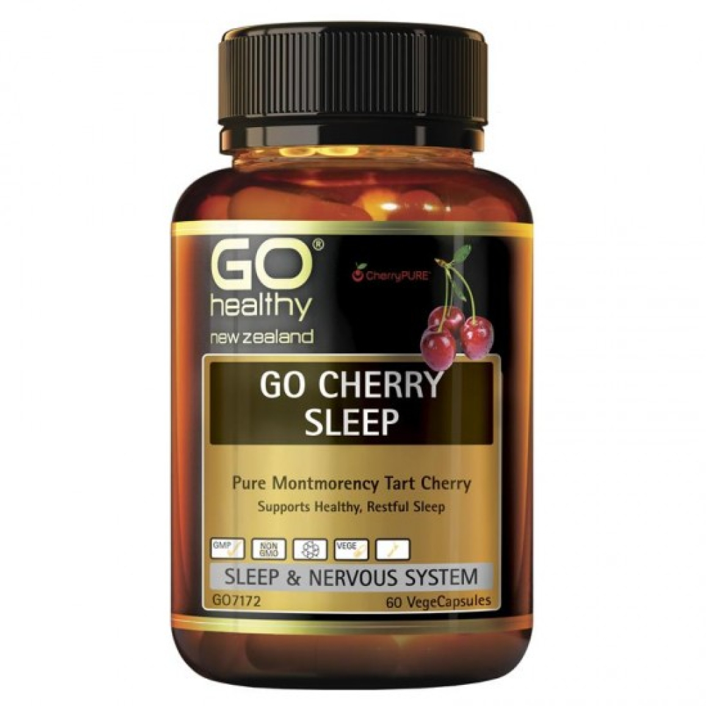 Gohealthy 高之源 樱桃睡眠胶囊 帮助改善睡眠60粒 Go Cherry Sleep 60c