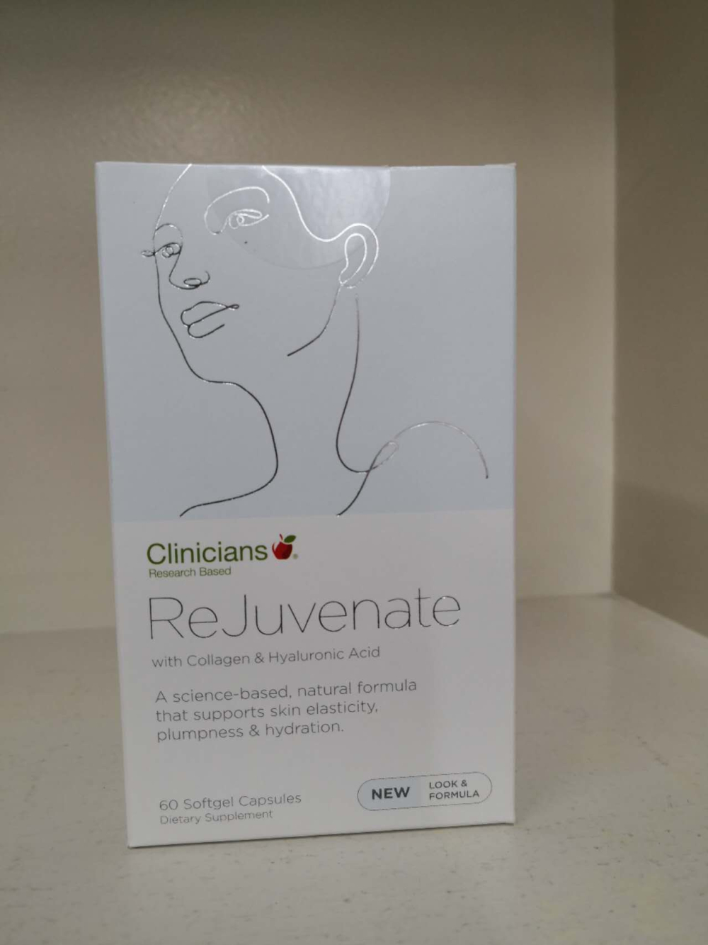 Clinicians 科立纯 活肤素 胶原蛋白片含玻尿酸 60粒 Rejuvenate 60c