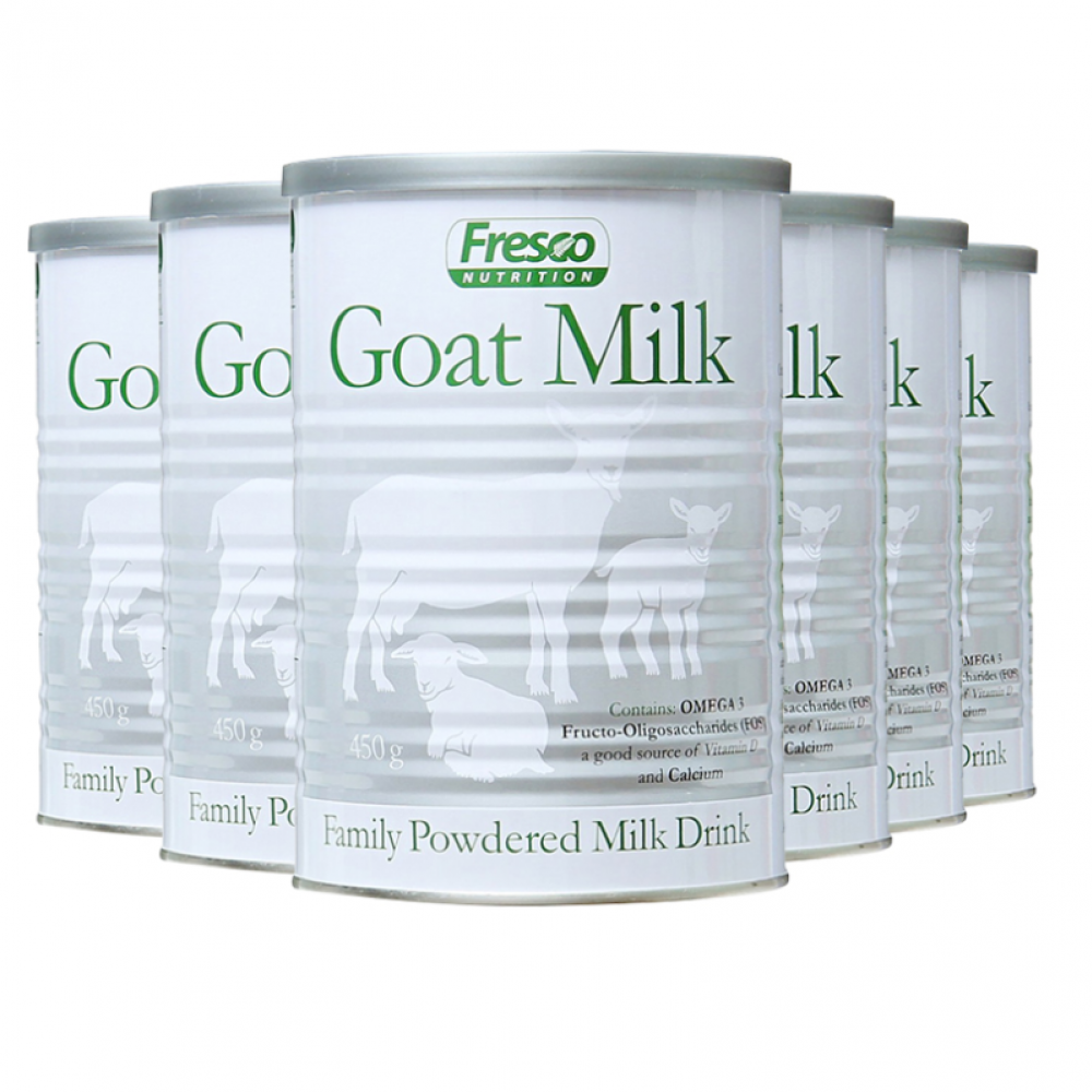 【新西兰直邮】Fresco 芙思柯 成人高钙羊奶粉450g x 6 罐 （单拍不与其他产品混拍，留收件人身份证号码否则无法发货）