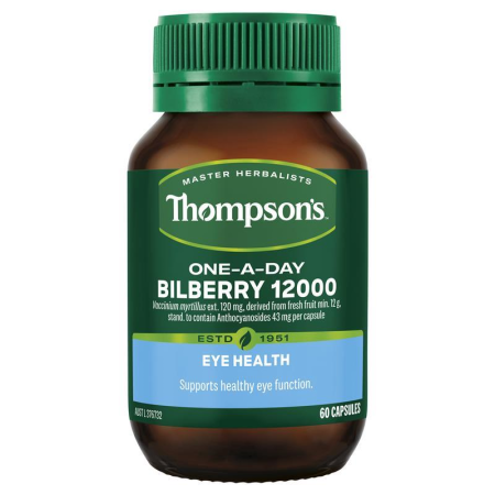 Thompsons 汤普森 蓝莓越橘护眼 Bilberry 12000 mg 60c