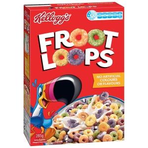 kelloggs Froot Loops 营养早餐果味甜甜圈麦片285g