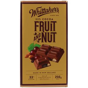 Whittakers 惠特克 果肉果仁巧克力33%可可 250克