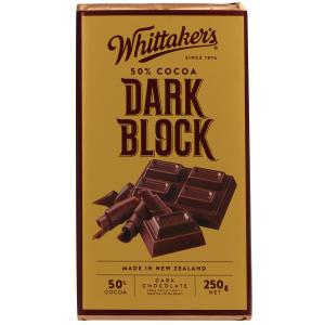 Whittakers 惠特克 黑巧克力50%可可 250克