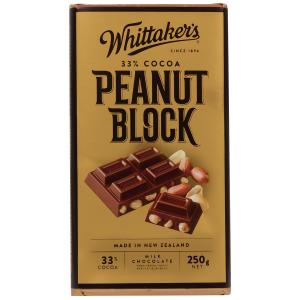 Whittakers 惠特克 花生仁巧克力33%可可 250克