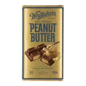 Whittakers 惠特克 花生酱巧克力33%可可 250克