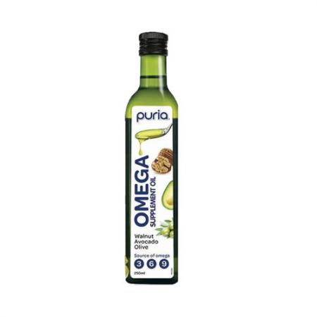 Puria 培尔 天然三合一混合油 核桃牛油果橄榄油 250ml