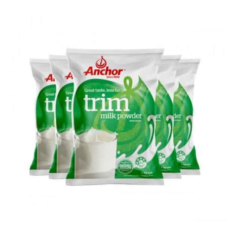 【新西兰直邮】【快线5-15个工作日到货】ANCHOR 安佳 成人奶粉袋装 脱脂 1KG*6袋（单拍不与其他产品混拍，留收件人身份证号码否则无法发货）