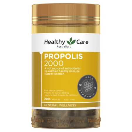 【新年特惠】Healthy Care 黑蜂胶软胶囊 2000mg 200粒